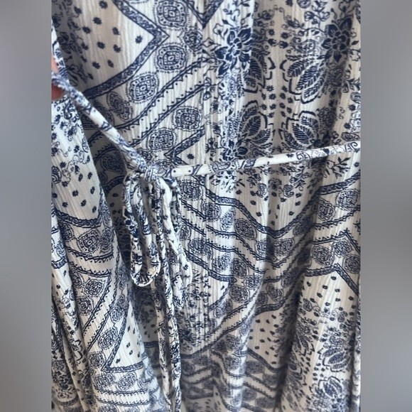 American Rag Dress Bandana Dress Spaghetti strap blue & white Size Small - Picture 2 of 9